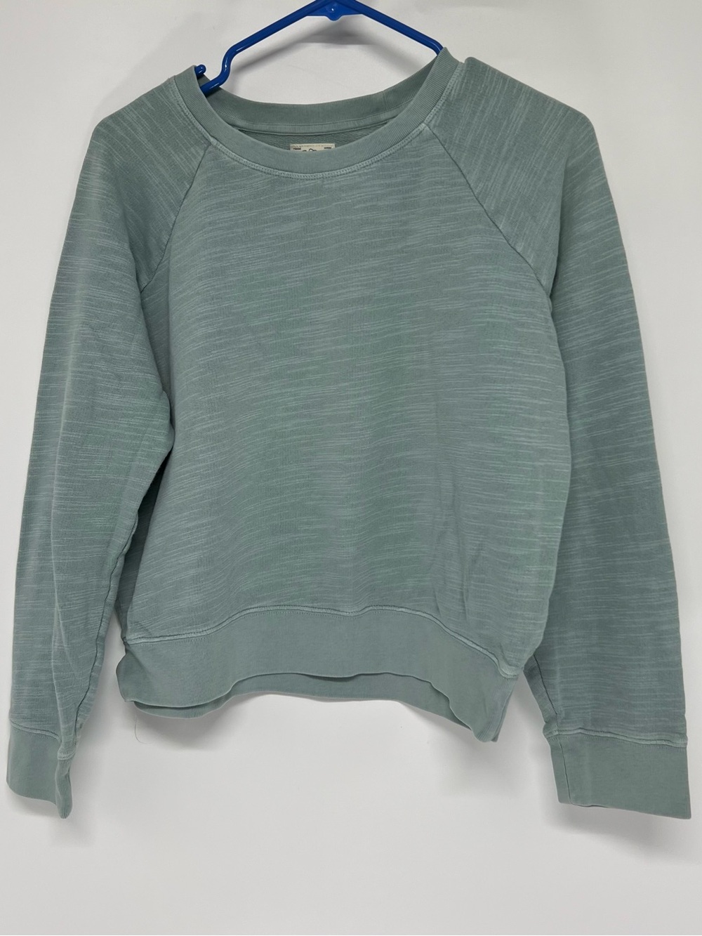 J crew vintage cropped fleece sweatshirt medium